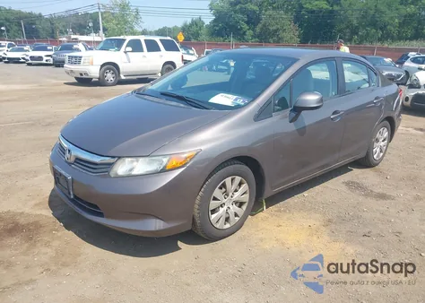 2012 Honda Civic Lx из США, поврежденный, VIN 2HGFB2F52CH503629